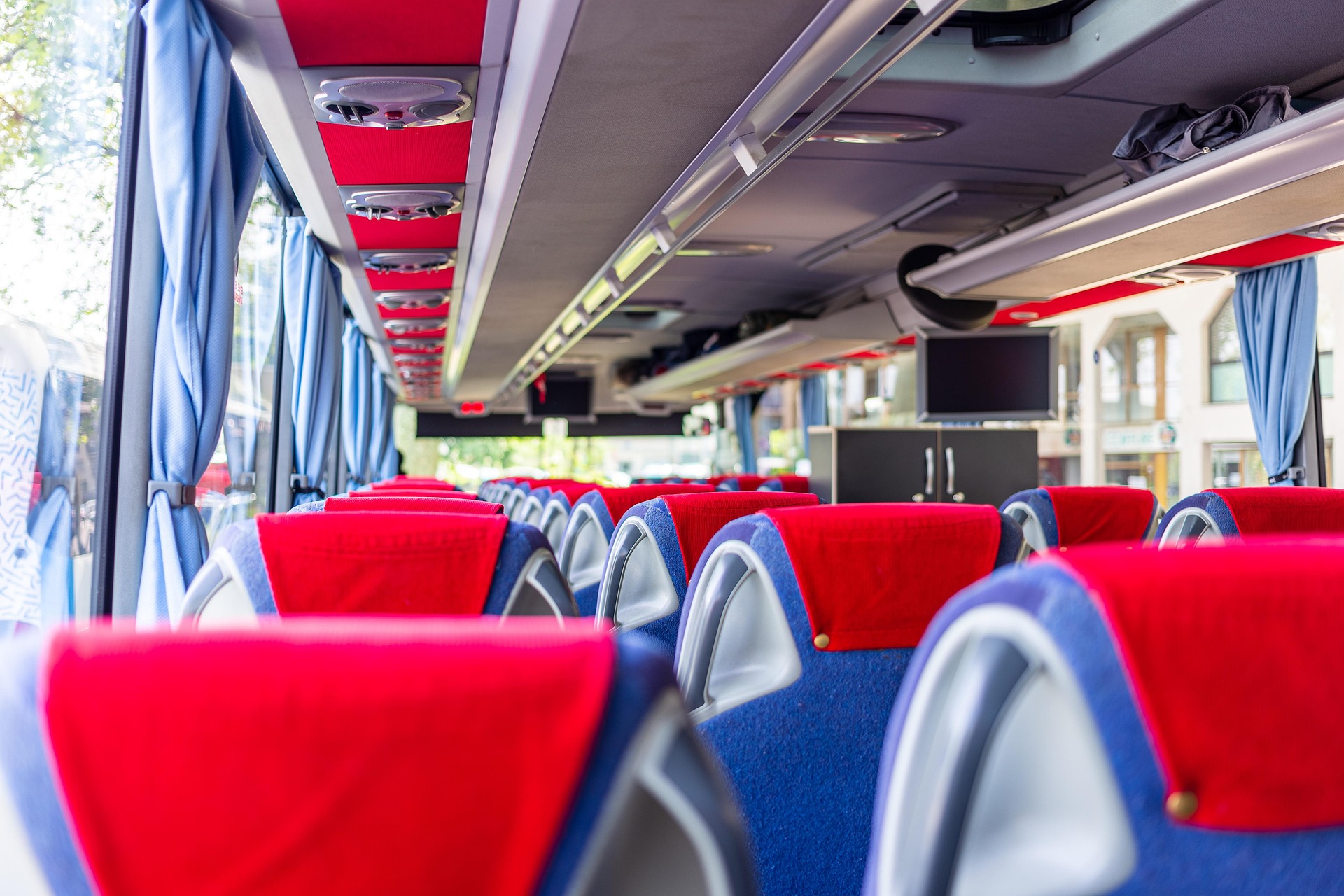 Michigan charter bus interior